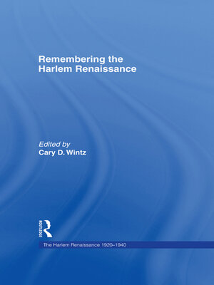 cover image of Remembering the Harlem Renaissance